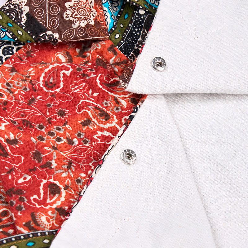 Colored Stripes Cotton Shoulder Bag for Yoga Essentials