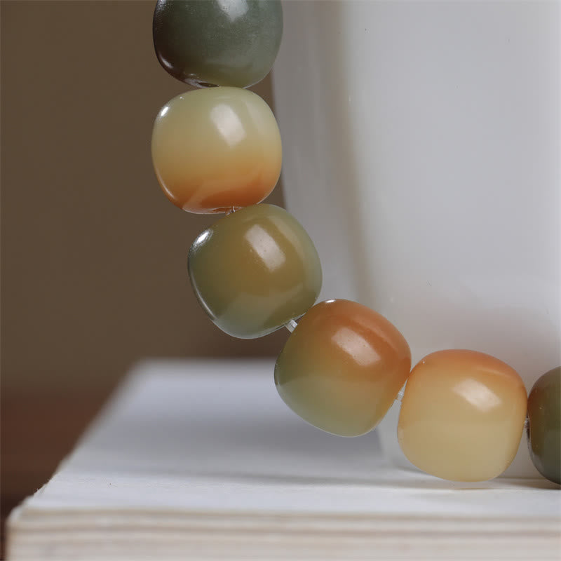 Colorful Bodhi Seed Spiritual Bracelet for Wisdom and Peace