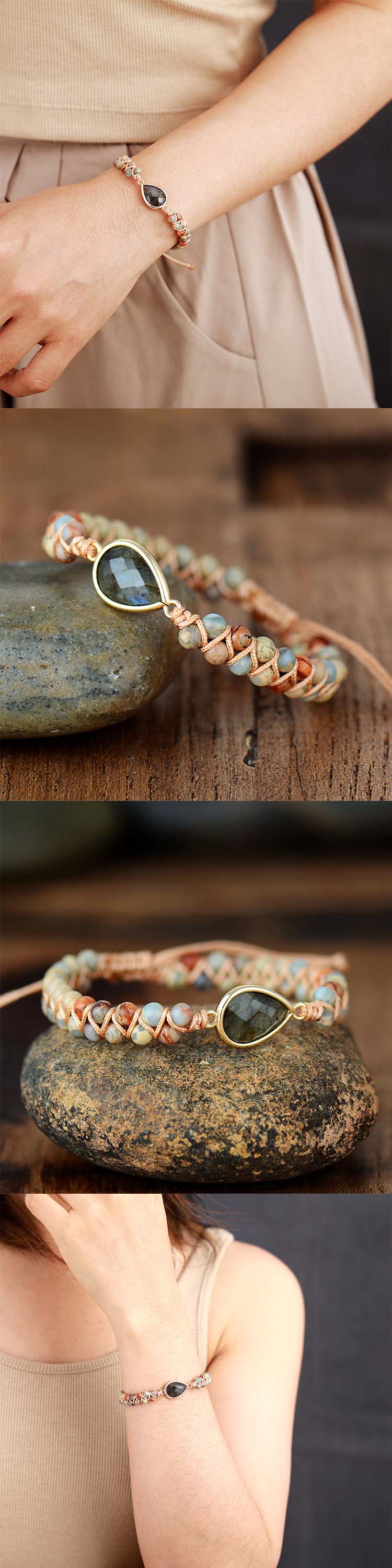 Colorful Bohemian Gemstone Bracelet for Personal Harmony