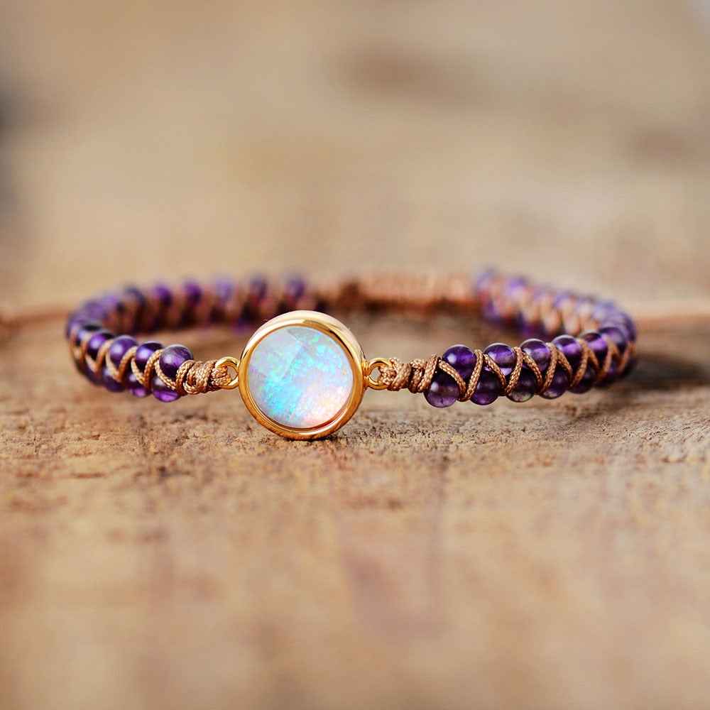 Colorful Bohemian Gemstone Protection Bracelet