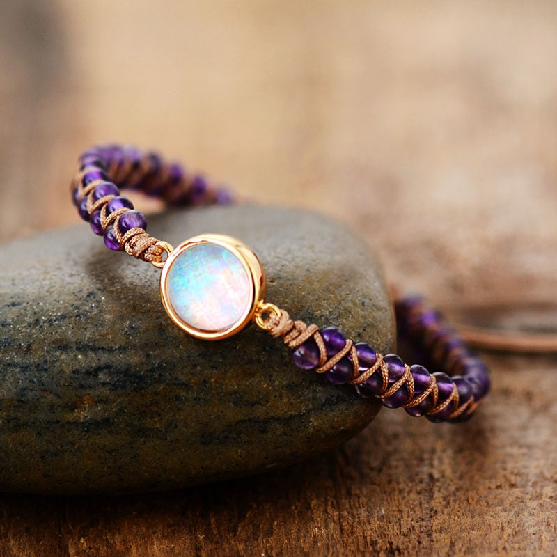 Colorful Bohemian Gemstone Protection Bracelet