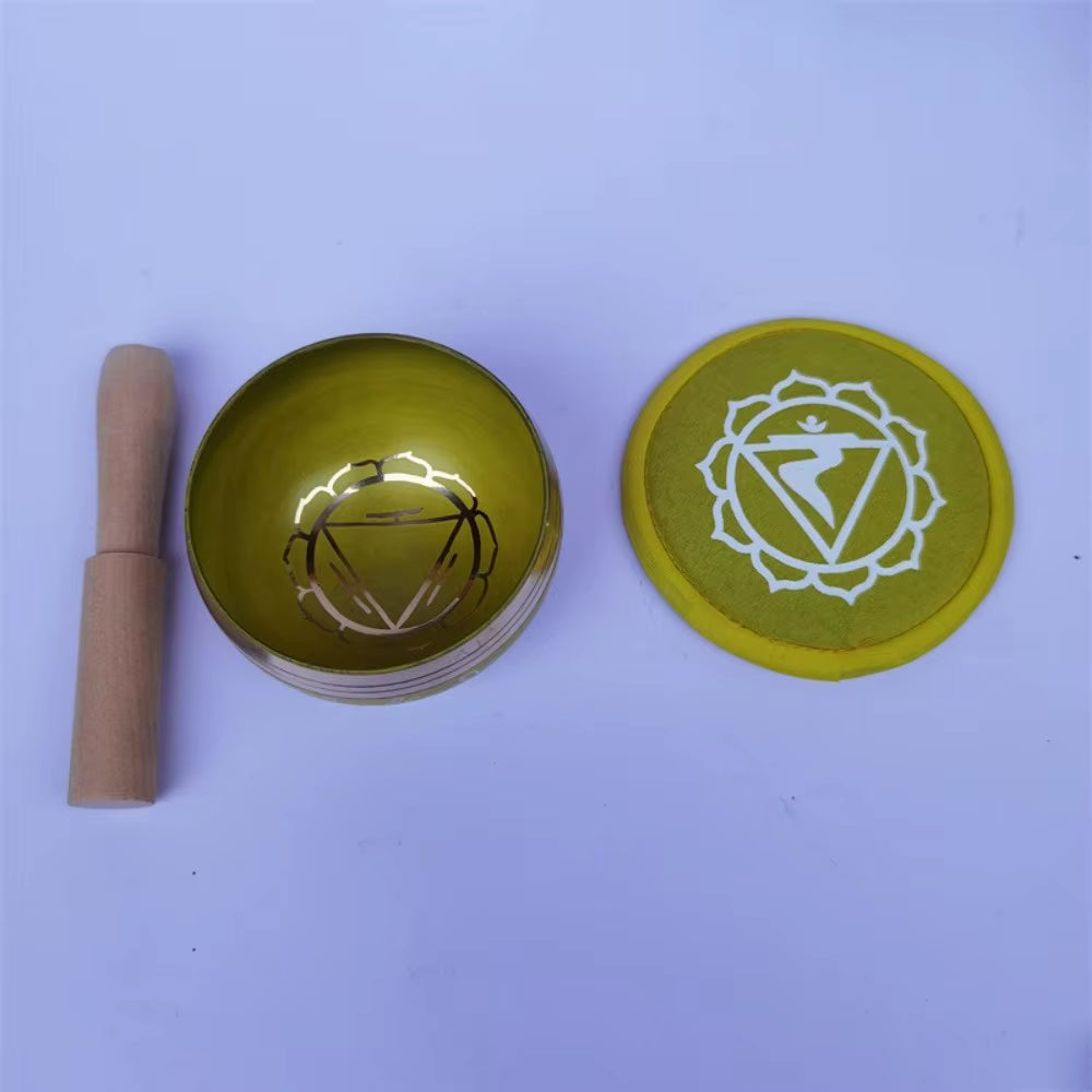 8Cm Colorful Nepal Singing Bowl Brass Buddhist Tibetan Bowls Chakras Yoga Meditation Mindfulness Handmade Sound Bowl Accessories