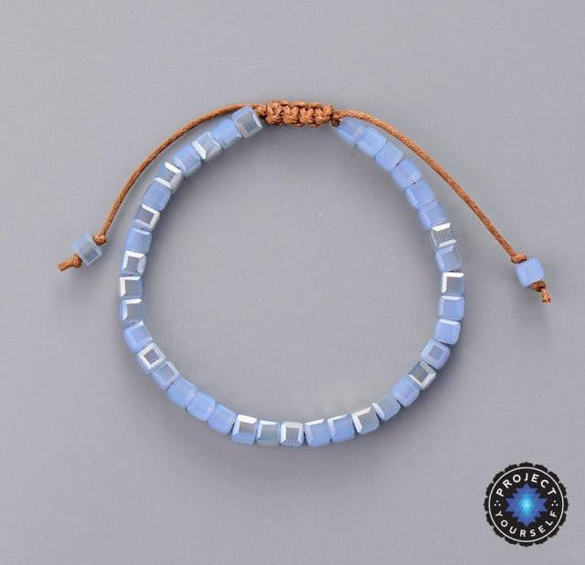 Colorful Iridescent Crystal Friendship Bracelet
