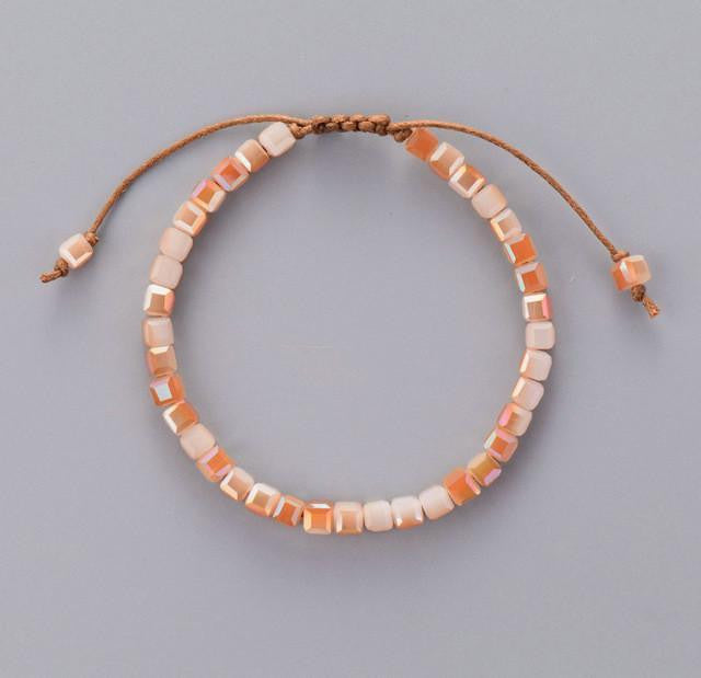 Colorful Iridescent Crystal Friendship Bracelet