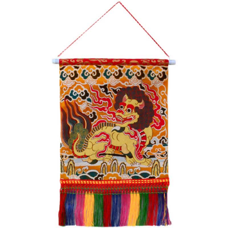 Colorful Kirin Wall Art | Feng Shui Spiritual Decor 30cm