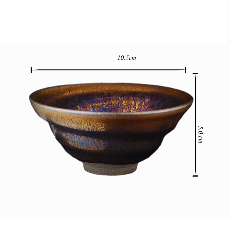 Colorful Milky Way Jian Zhan Ceramic Tea Cup 10.5cm