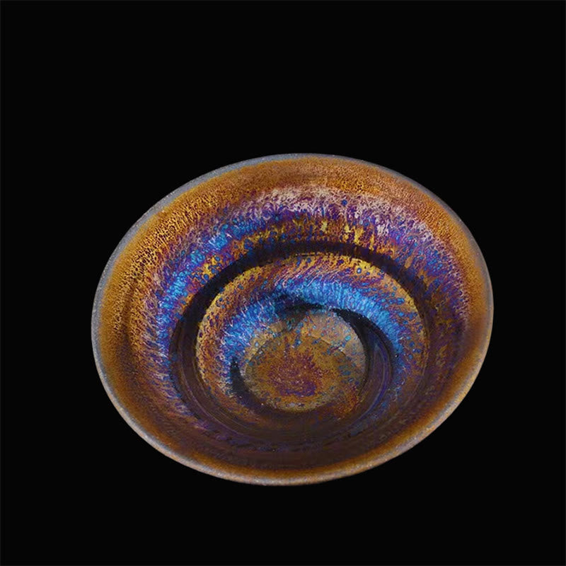 Colorful Milky Way Jian Zhan Ceramic Tea Cup 10.5cm