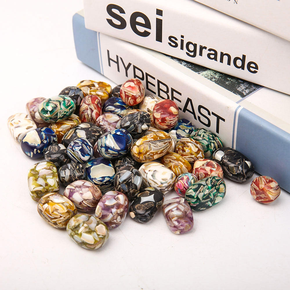 Colorful Mixed Tumbled Stones 1.5-2.5cm Polished Crystals