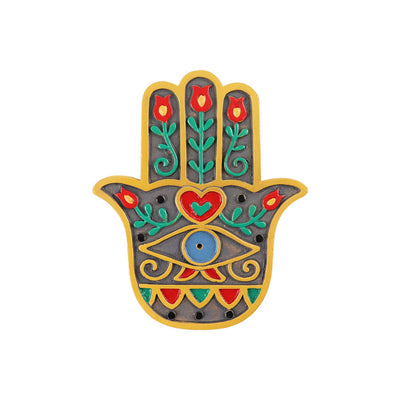 Colorful Resin Buddha Hand Plate Incense Burner