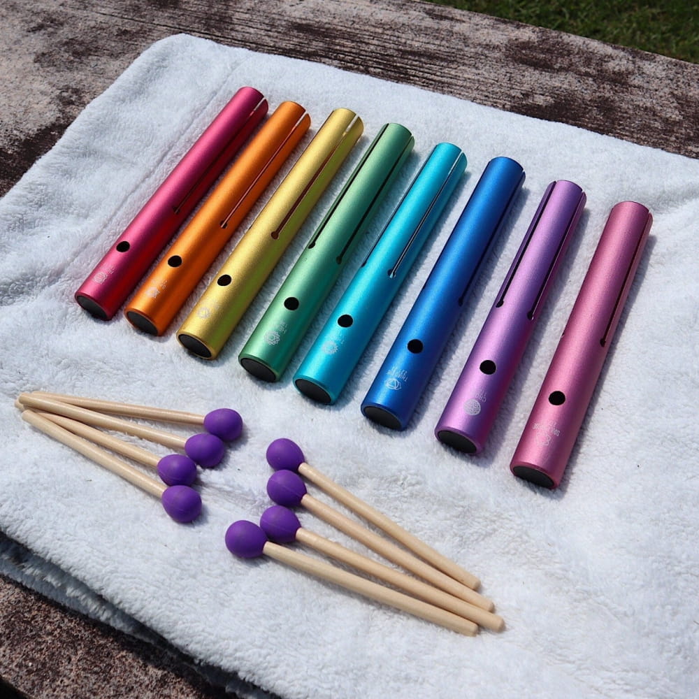 Complete Chakra Tuning Fork Set - 8 Frequencies for Healing - On sale