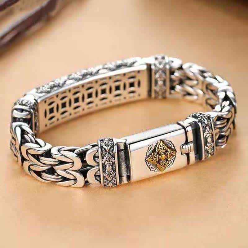 Copper Balance Bracelet With Twisted Braided Vajra Dorje Design