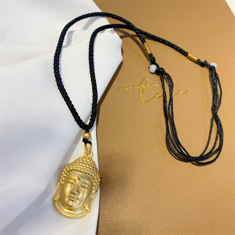 Copper Buddha Necklace 45cm | Wealth & Serenity Pendant