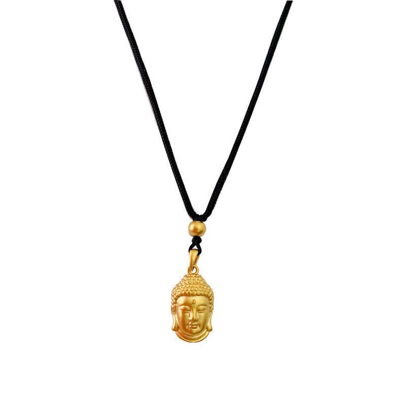 Copper Buddha Necklace 45cm | Wealth & Serenity Pendant