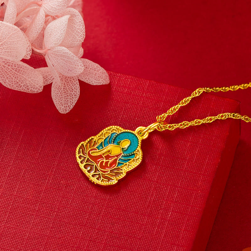 Copper Buddha Necklace with Lotus Pendant | Serenity & Compassion