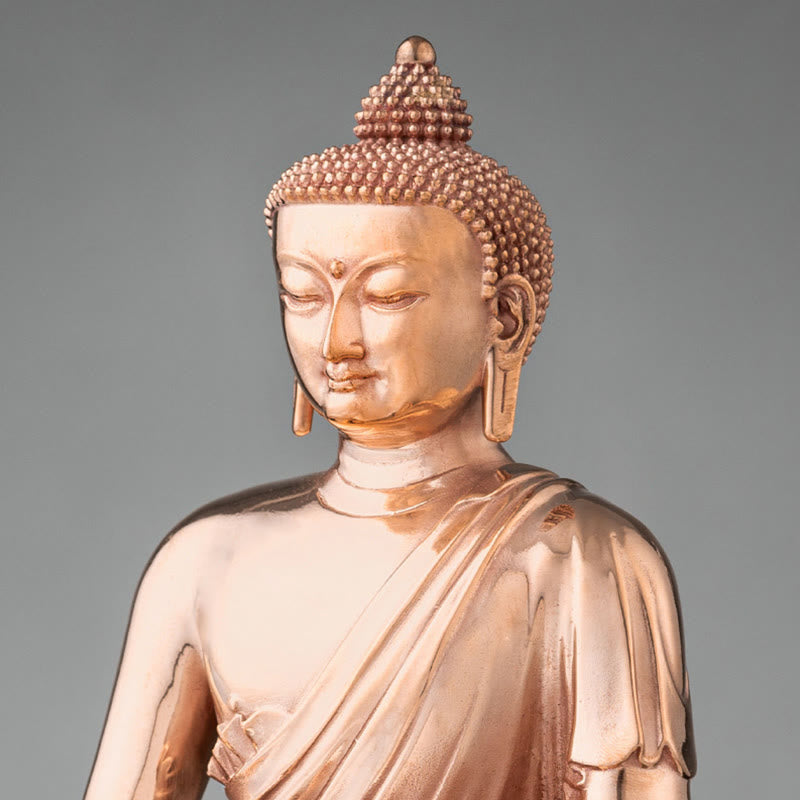 Copper Buddha Statue | Serenity Gautama Shakyamuni Figurine