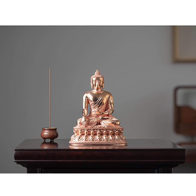 Copper Buddha Statue | Serenity Gautama Shakyamuni Figurine