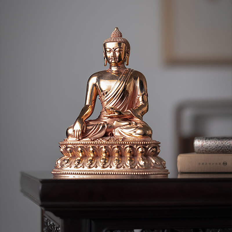Copper Buddha Statue | Serenity Gautama Shakyamuni Figurine