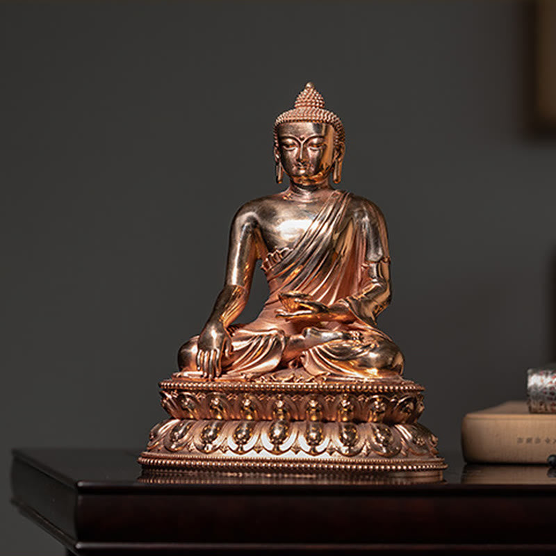 Copper Buddha Statue | Serenity Gautama Shakyamuni Figurine