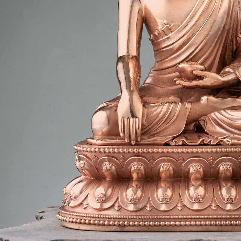 Copper Buddha Statue | Serenity Gautama Shakyamuni Figurine
