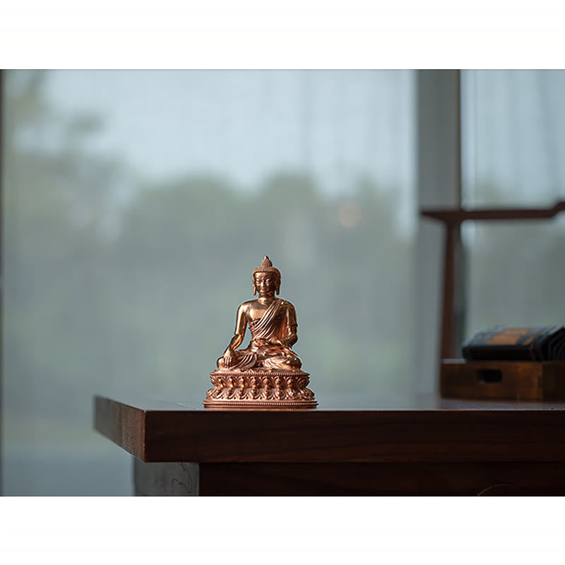 Copper Buddha Statue | Serenity Gautama Shakyamuni Figurine