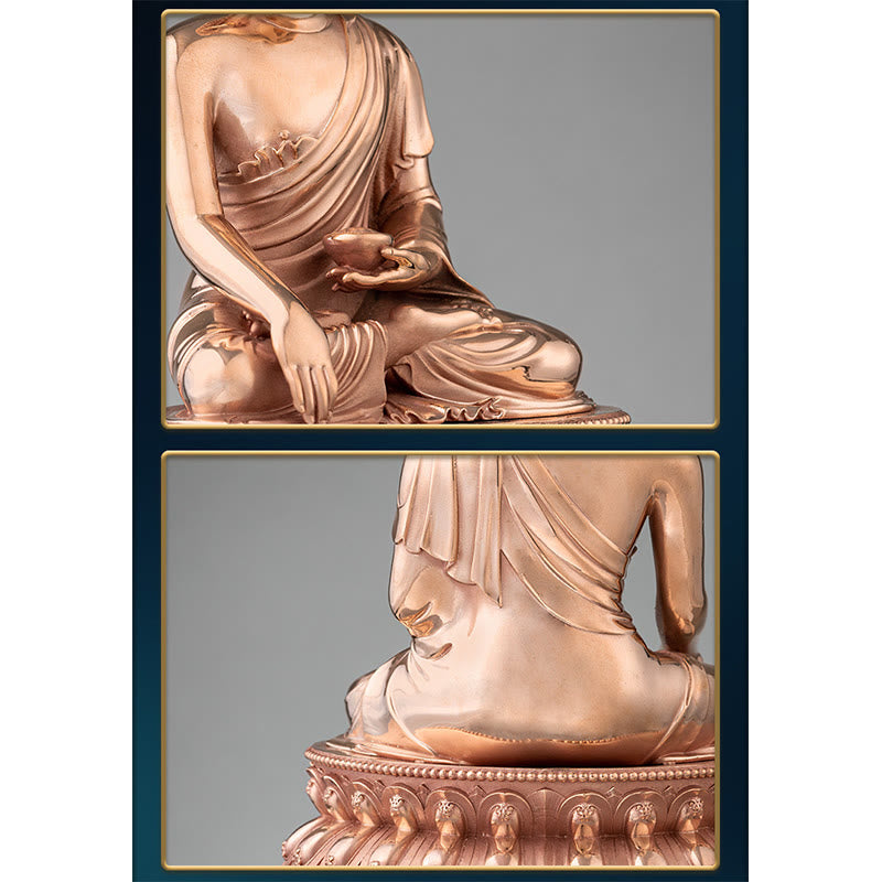 Copper Buddha Statue | Serenity Gautama Shakyamuni Figurine