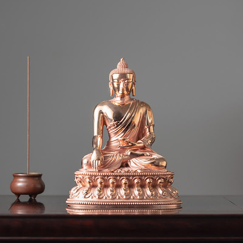 Copper Buddha Statue | Serenity Gautama Shakyamuni Figurine