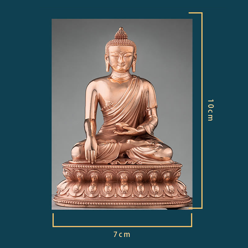 Copper Buddha Statue | Serenity Gautama Shakyamuni Figurine