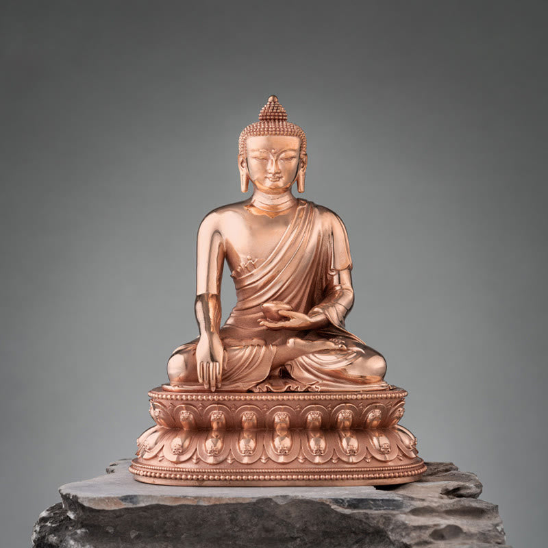 Copper Buddha Statue | Serenity Gautama Shakyamuni Figurine