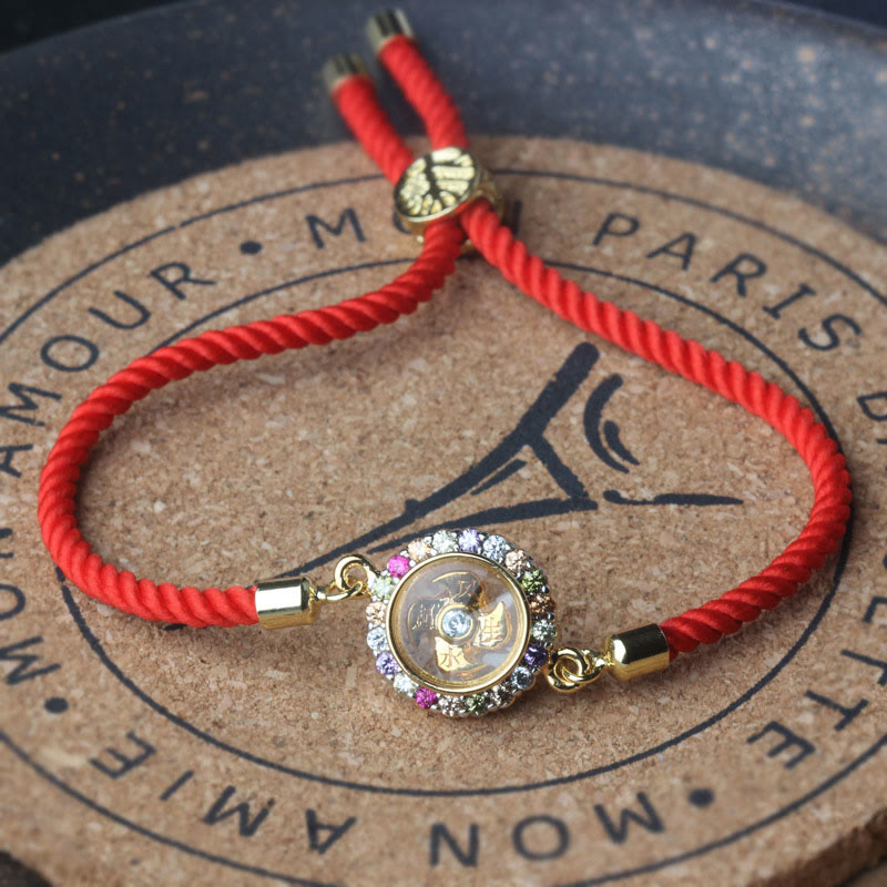 Copper Color Rotatable Windmill Lotus Bracelet for Spiritual Balance