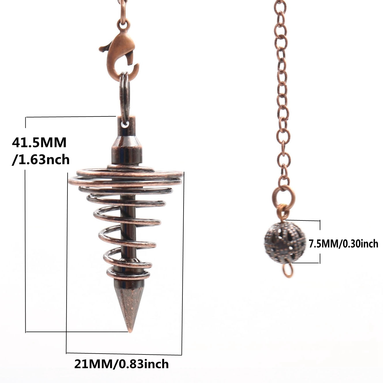 Copper Crystal Pendulum for Spiritual Practice