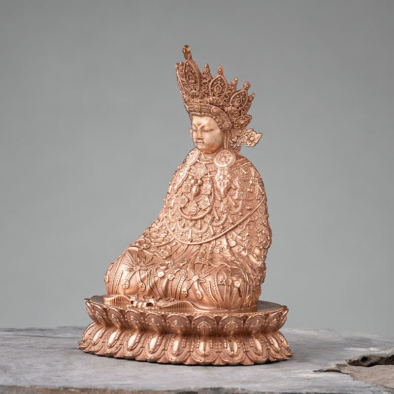 Copper Handmade Shakyamuni Buddha Statue 10cm Compassion