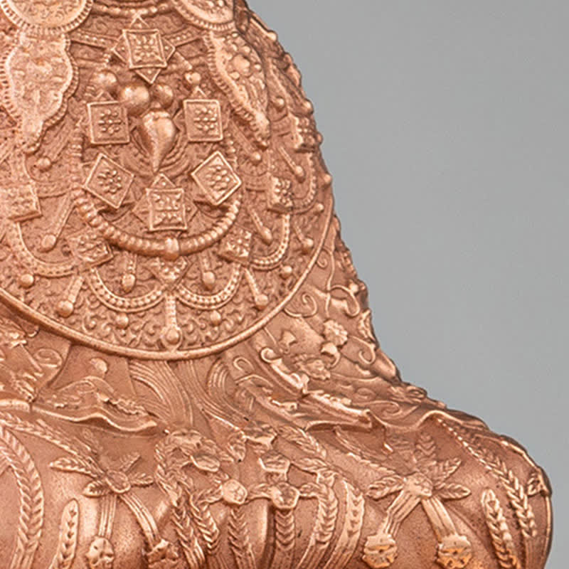 Copper Handmade Shakyamuni Buddha Statue 10cm Compassion