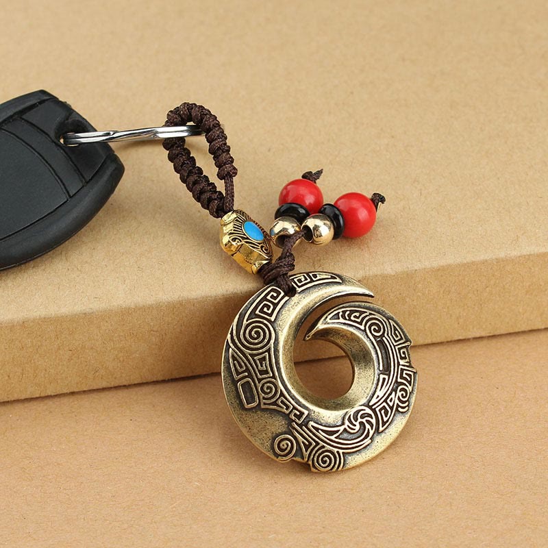 Copper Key Chain for Good Luck & Wealth | Spiritual Jewelry