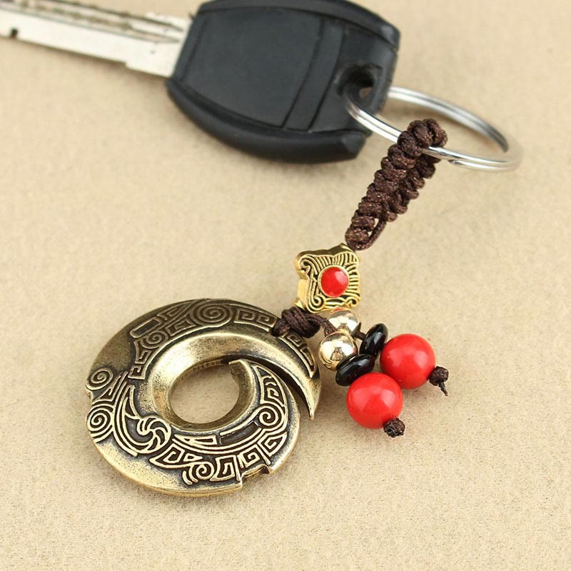 Copper Key Chain for Good Luck & Wealth | Spiritual Jewelry