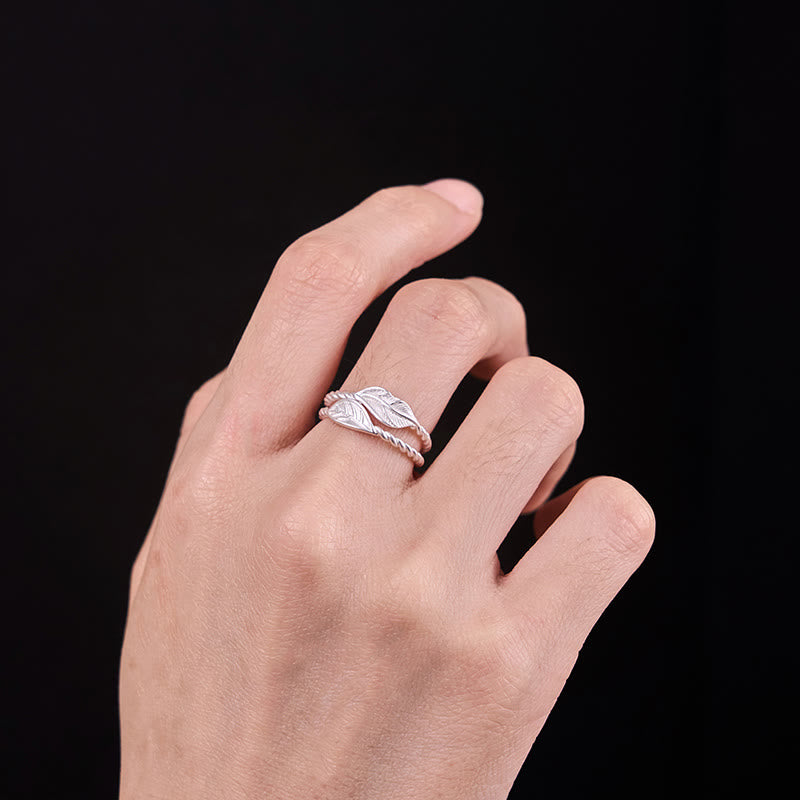 Copper Leaf Ring - Wealth & Prosperity Symbol