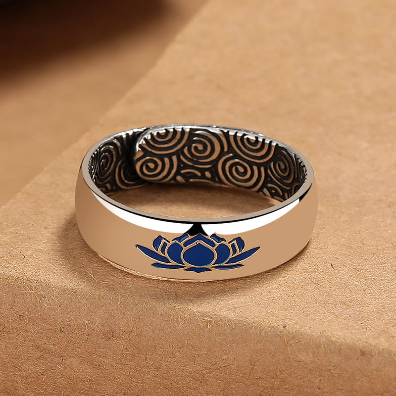 Copper Lotus Ring | Enlightenment Adjustable 6mm Band