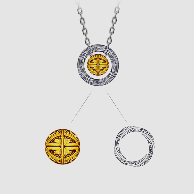 Copper Mobius Lucky Bead Wealth Necklace for Prosperity