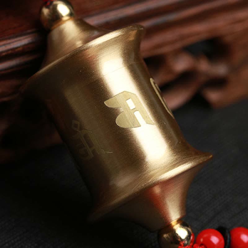 Copper Om Mani Padme Hum Car Hanging Decoration 32cm