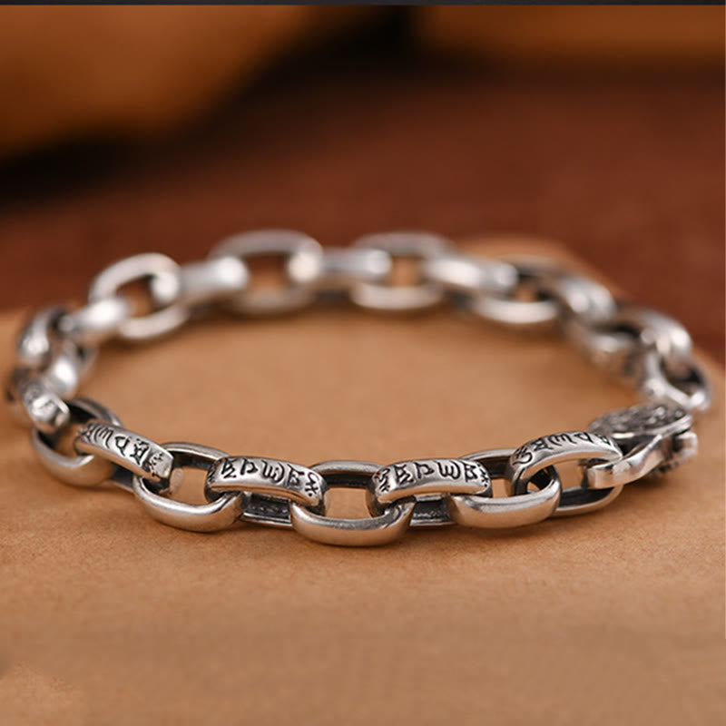 Copper Om Mani Padme Hum Wisdom Bracelet 18-22cm Unisex