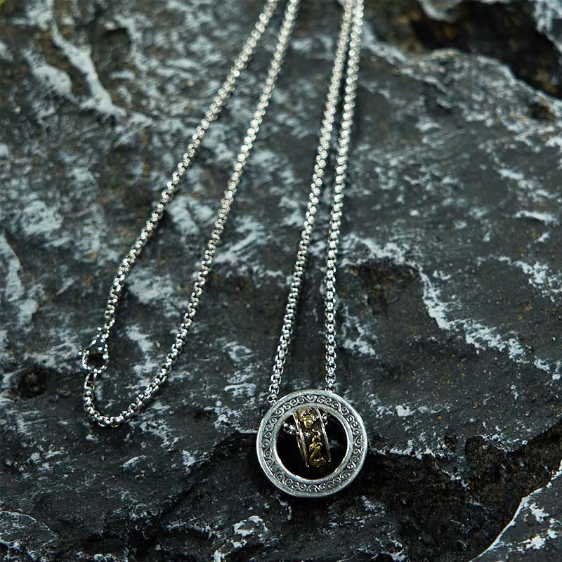 Copper Pixiu Necklace with Peace Buckle | Wealth & Luck