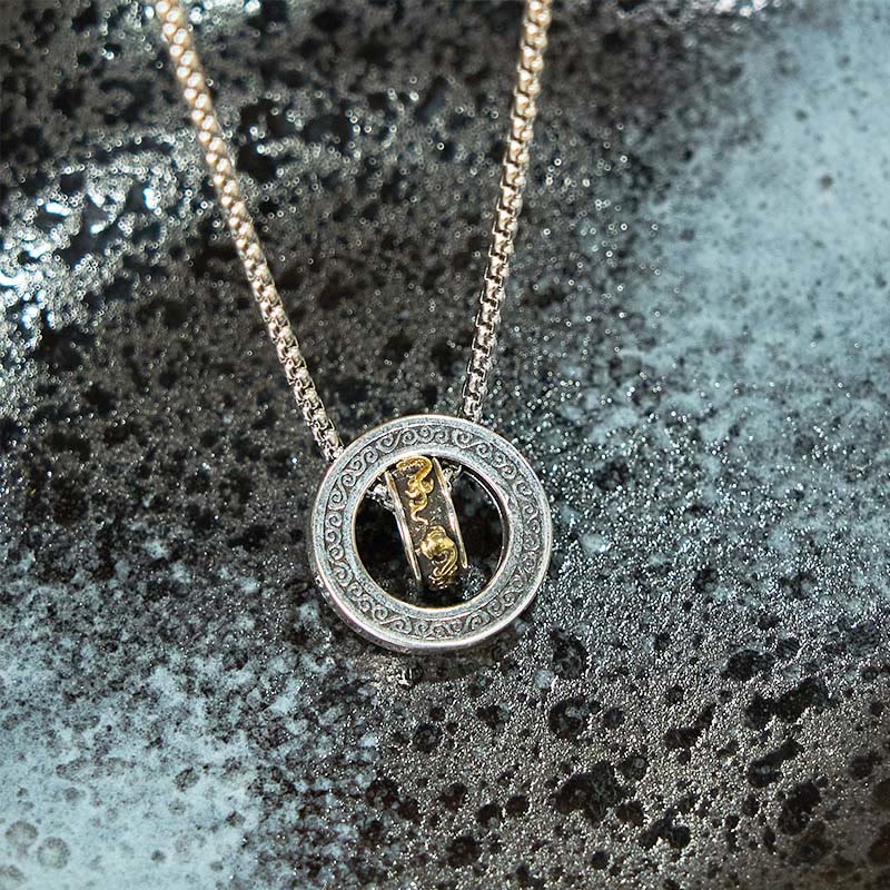 Copper Pixiu Necklace with Peace Buckle | Wealth & Luck