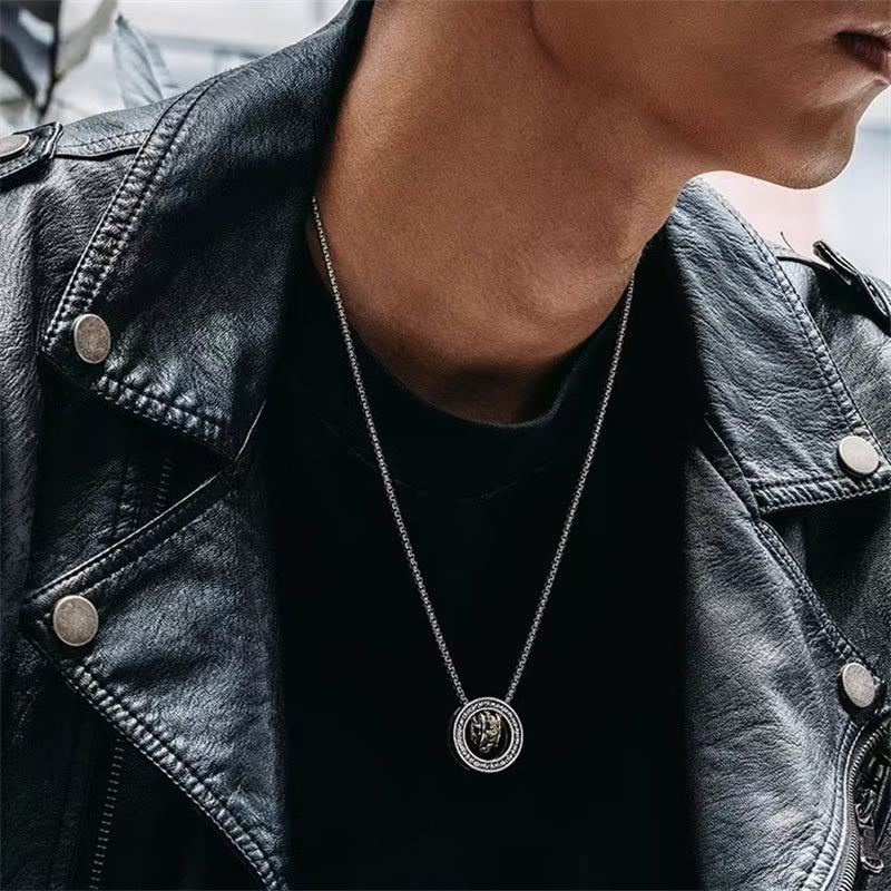 Copper Pixiu Necklace with Peace Buckle | Wealth & Luck