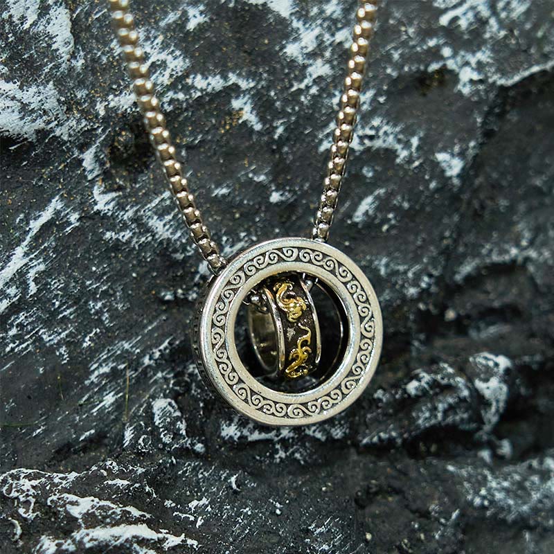 Copper Pixiu Necklace with Peace Buckle | Wealth & Luck