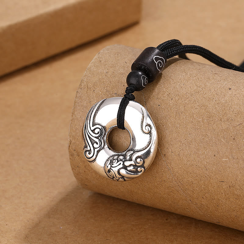 Copper Pixiu Peace Buckle Necklace for Wealth & Luck