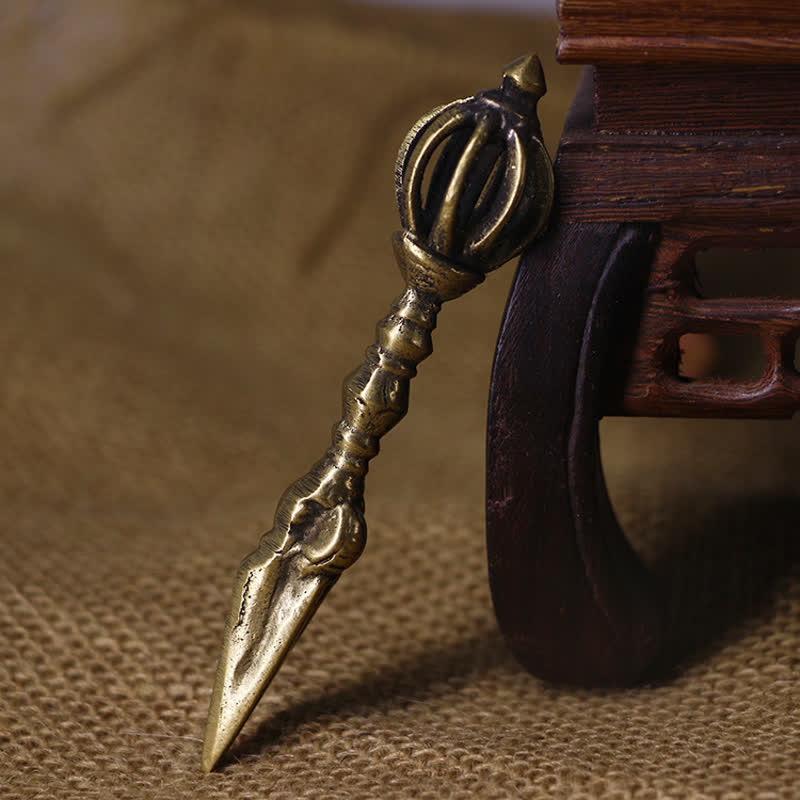 Copper Tibetan Dorje Vajra - Spiritual Power Meditation Tool
