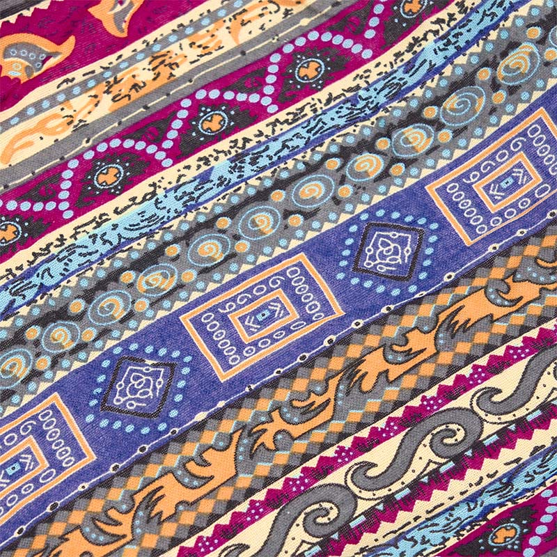 Cotton Crossbody Bag with Colorful Stripes for Spiritual Style