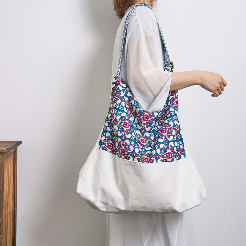 Cotton Crossbody Bag for Yoga | Durable Shoulder Bag 43cm
