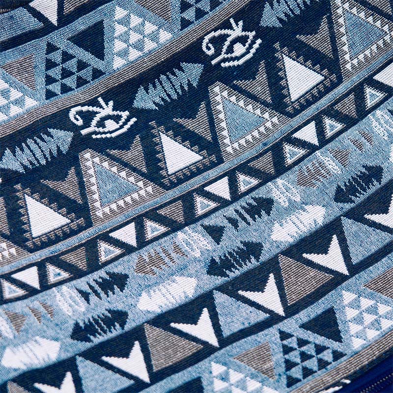 Cotton Stripes Pattern Crossbody Bag for Yoga Mats