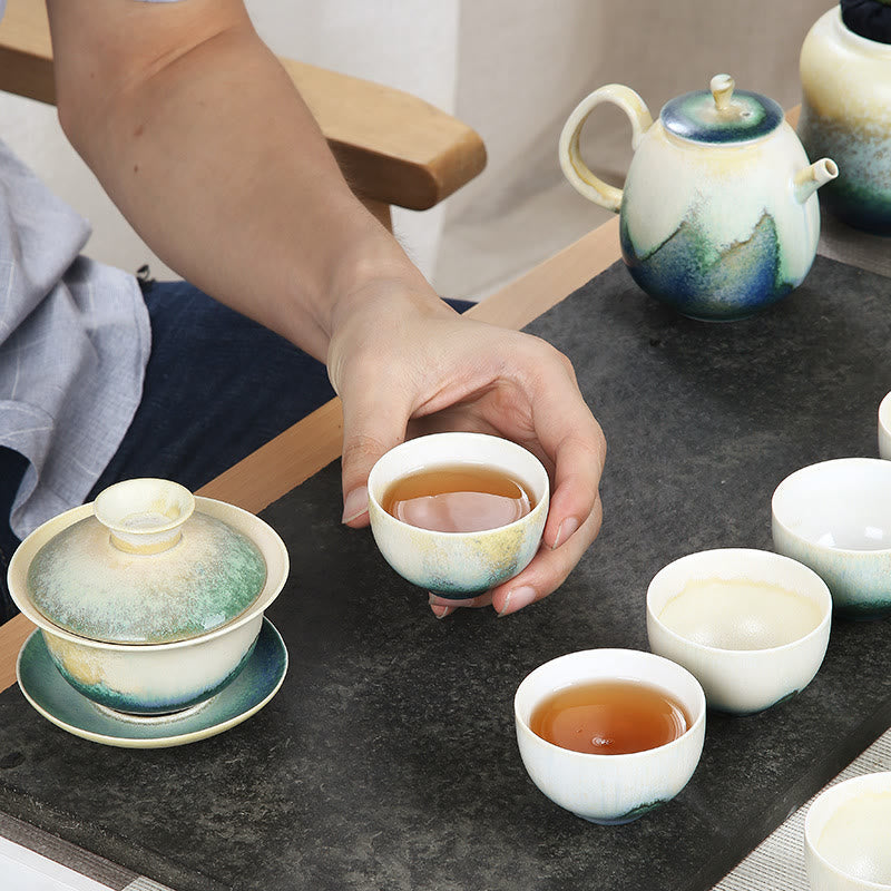 Creative Green Ceramic Kung Fu Tea Cup 140ml