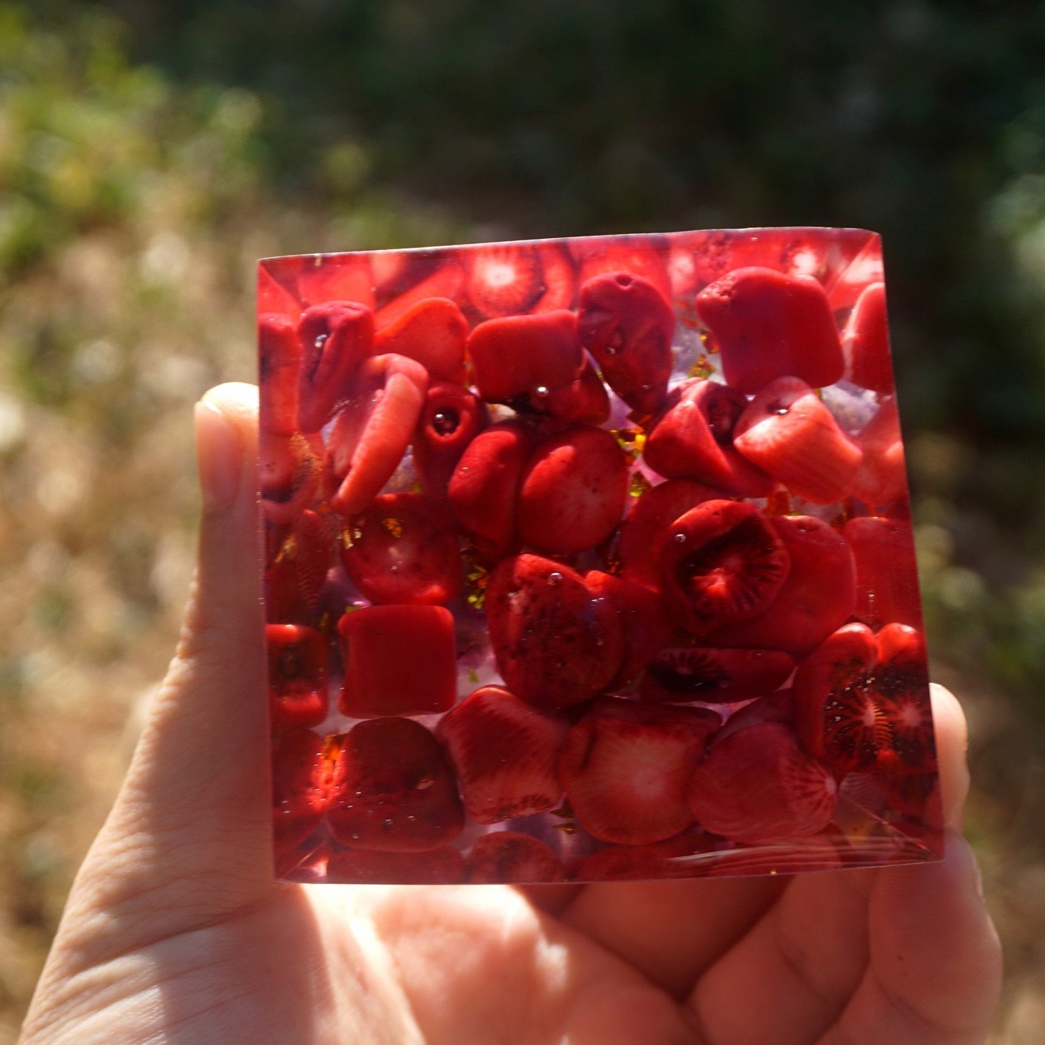 Crimson Vigor Orgone Pyramid